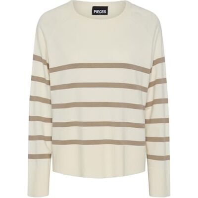 PIECES Pcsia Ls Knit Noos Bc, Vit, S PIECES Pcsia Ls Knit Noos Bc, Vit, S