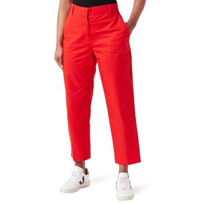 Tommy Hilfiger Dam Slim Straight Co Chino, Hård röd, 60 SE Tommy Hilfiger Dam Slim Straight Co Chino, Hård röd, 60 SE