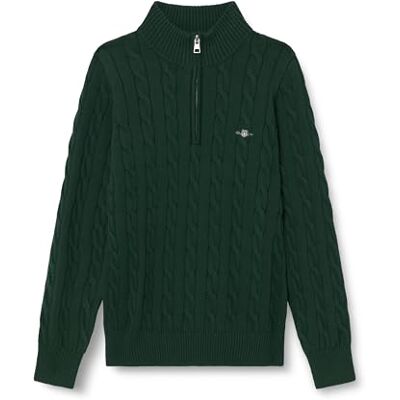 GANT unisex barn Cotton Cable Half Zip Pullover-tröja GANT unisex barn Cotton Cable Half Zip Pullover-tröja