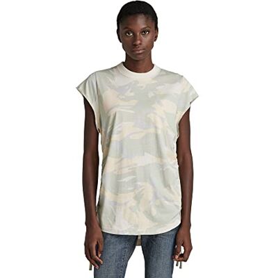 G-STAR RAW Dam Lash Tape Ao Cap Sl T-shirt, Flerfärgad (Whitebait Woodland Camo C340-d213), XS G-STAR RAW Dam Lash Tape Ao Cap Sl T-shirt, Flerfärgad (Whitebait Woodland Camo C340-d213), XS