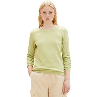 TOM TAILOR Denim Sweatshirt för kvinnor, 32256 – Dusty pärongrön, M TOM TAILOR Denim Sweatshirt för kvinnor, 32256 – Dusty pärongrön, M