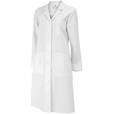 BP 1699-130-21-54n kappa för kvinnor, långärmad, krage med slag, 205,00 g/m² ren bomull, vit, 54n BP 1699-130-21-54n kappa för kvinnor, långärmad, krage med slag, 205,00 g/m² ren bomull, vit, 54n