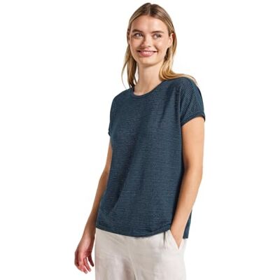 Street One Skjorta med glitterränder, Tide Blue, 36 Street One Skjorta med glitterränder, Tide Blue, 36