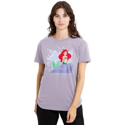 The Little Mermaid Den lilla sjöjungfrun Ariel Splash dam t-shirt, lavendel, XX-Large, Lavendel, XXL The Little Mermaid Den lilla sjöjungfrun Ariel Splash dam t-shirt, lavendel, XX-Large, Lavendel, XXL
