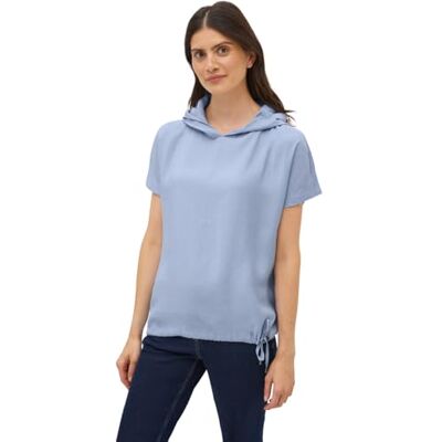 Cecil materialblandning huvtröja, Mountain Blue, XS Cecil materialblandning huvtröja, Mountain Blue, XS