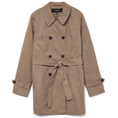 VERO MODA Vmchelsea Olivia trenchcoat Noos, Fossil, XS VERO MODA Vmchelsea Olivia trenchcoat Noos, Fossil, XS