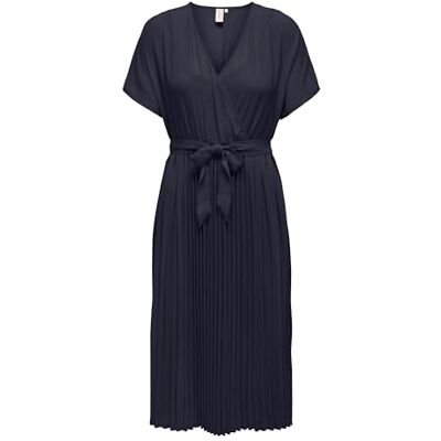 ONLY Onlstacia Nice Ss Plisse Dress Life WVN veckad klänning, natthimmel, XS ONLY Onlstacia Nice Ss Plisse Dress Life WVN veckad klänning, natthimmel, XS