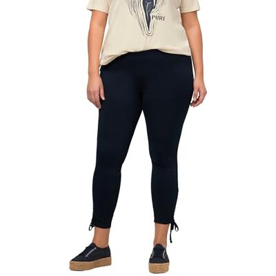 Ulla Popken dam med Gatherings leggings, marinblå, 50/52 SE Ulla Popken dam med Gatherings leggings, marinblå, 50/52 SE