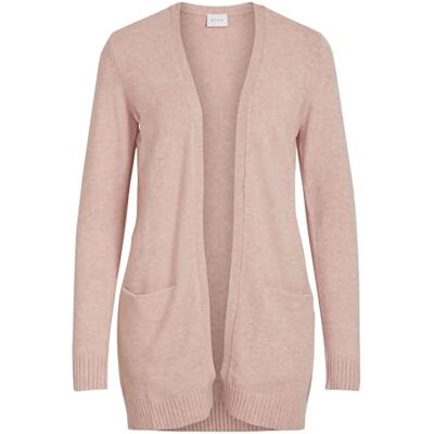 Vila kvinnlig kofta basic, Misty Rose, XXL Vila kvinnlig kofta basic, Misty Rose, XXL
