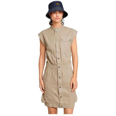 G-STAR RAW Pocket dress ss wmn, Beige (vintage kaki Gd D26026-d454-g102), XL G-STAR RAW Pocket dress ss wmn, Beige (vintage kaki Gd D26026-d454-g102), XL