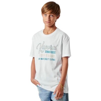 KAPORAL Omeri T-shirt pojke, Vit vit, 8 �r KAPORAL Omeri T-shirt pojke, Vit vit, 8 �r
