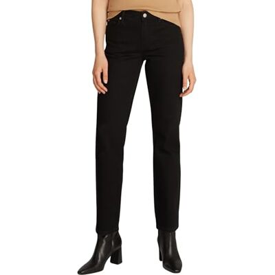 Tommy Hilfiger dam klassisk rak RW svart WW0WW45015 rak, svart, 24W/34L, svart (svart), 24W x 34L Tommy Hilfiger dam klassisk rak RW svart WW0WW45015 rak, svart, 24W/34L, svart (svart), 24W x 34L