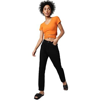 ONLY Kvinnors OnLJAGGER Life HIGH MOM Ankle DNM NOOS jeans, tvättad svart/detalj:NAS254, 26/32 ONLY Kvinnors OnLJAGGER Life HIGH MOM Ankle DNM NOOS jeans, tvättad svart/detalj:NAS254, 26/32