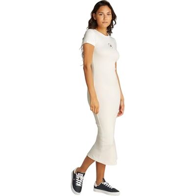 Tommy Jeans Kvinnor TJW BODYCON LOGO 2 KLÄNNING Bodycon klänning, vit, XS, Vit (Ecru), XS Tommy Jeans Kvinnor TJW BODYCON LOGO 2 KLÄNNING Bodycon klänning, vit, XS, Vit (Ecru), XS