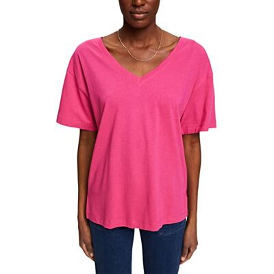 ESPRIT Damer 042EE1K331 t-shirt, 660/rosa fuchsia, XS ESPRIT Damer 042EE1K331 t-shirt, 660/rosa fuchsia, XS
