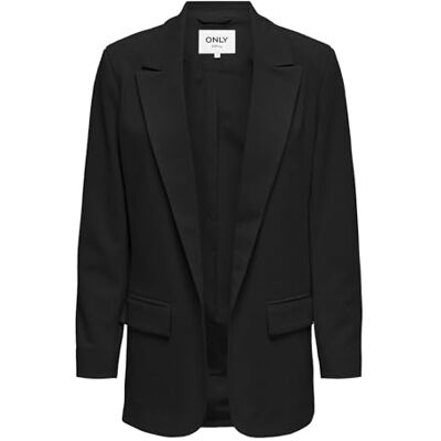ONLY ONLCAROLINA Life L/S Open Blazer CC TLR, svart, 38 ONLY ONLCAROLINA Life L/S Open Blazer CC TLR, svart, 38