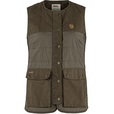 Fjällräven Forest Wool Padded Vest W Vest dam, Mörkgrön, L Fjällräven Forest Wool Padded Vest W Vest dam, Mörkgrön, L