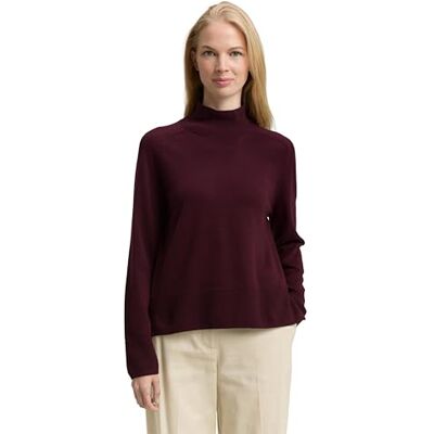 TOM TAILOR damtröja, 10525 – mörkröd Mélange, 3XL TOM TAILOR damtröja, 10525 – mörkröd Mélange, 3XL