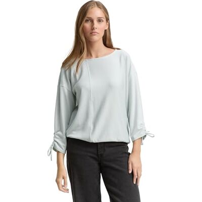 TOM TAILOR Denim T-shirt för kvinnor, 38536 – Liten mint vit randig, L TOM TAILOR Denim T-shirt för kvinnor, 38536 – Liten mint vit randig, L