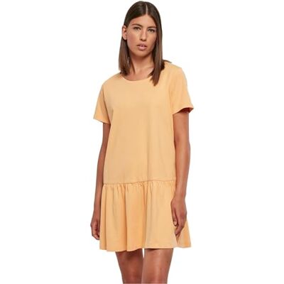 Urban Classics dam dam kappa t-shirt klänning klänning, blek orange, Paleorange, S Urban Classics dam dam kappa t-shirt klänning klänning, blek orange, Paleorange, S