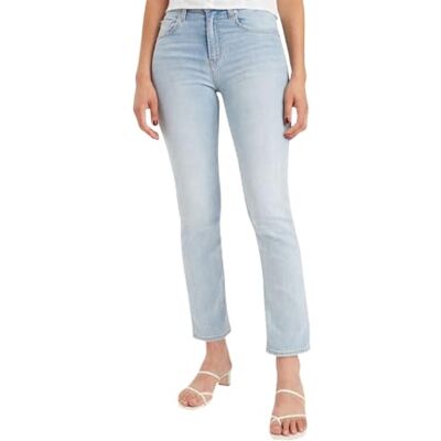 Levi's dam Jeans 724 High Rise Straight, Cool Bright in Blue, 26W / 32L Levi's dam Jeans 724 High Rise Straight, Cool Bright in Blue, 26W / 32L