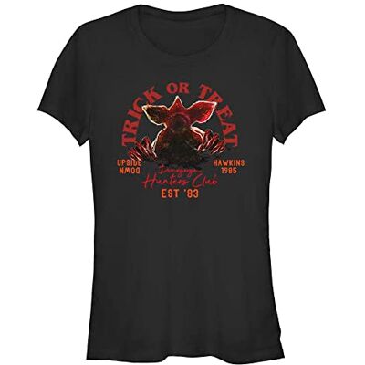 Stranger Things Dam knep eller behandling hunters kortärmad t-shirt, svart, XXL, svart, XXL Stranger Things Dam knep eller behandling hunters kortärmad t-shirt, svart, XXL, svart, XXL