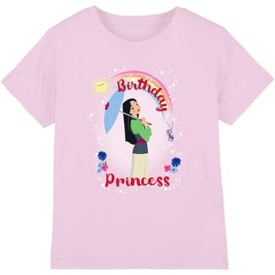 Creative Mulan Födelsedagsprinsessa och hennes lyckobringande cricketflickor T-shirt, rosa, 12-13 år, Rosa, 12-13 År Creative Mulan Födelsedagsprinsessa och hennes lyckobringande cricketflickor T-shirt, rosa, 12-13 år, Rosa, 12-13 År
