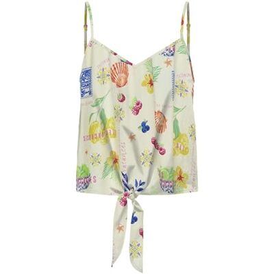 ONLY Onlnova Life Vis Knot Singlet AOP, Molndansare, XS ONLY Onlnova Life Vis Knot Singlet AOP, Molndansare, XS