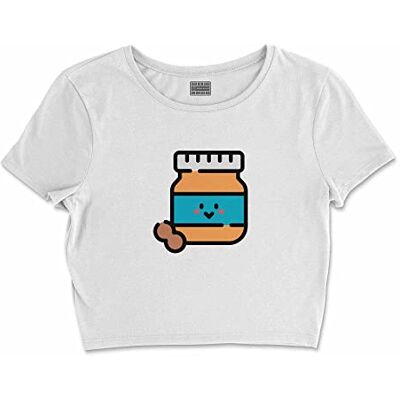 Bona Basics , Digitalt tryck, bas-t-shirt för kvinnor, 100% bomull, vit, avslappnad, damtoppar, storlek: L, Vitt och blått Bona Basics , Digitalt tryck, bas-t-shirt för kvinnor, 100% bomull, vit, avslappnad, damtoppar, storlek: L, Vitt och blått