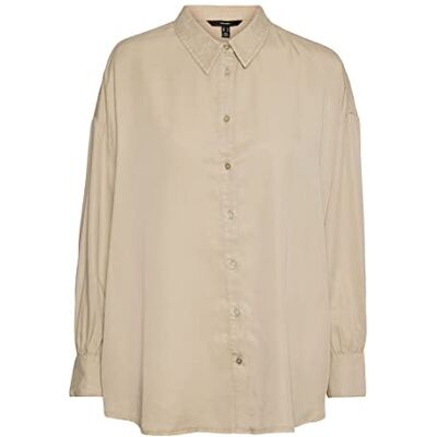 VERO MODA VMSAIOLI LS-skjorta för kvinnor, irländsk cream, L, Irländsk grädde, L VERO MODA VMSAIOLI LS-skjorta för kvinnor, irländsk cream, L, Irländsk grädde, L