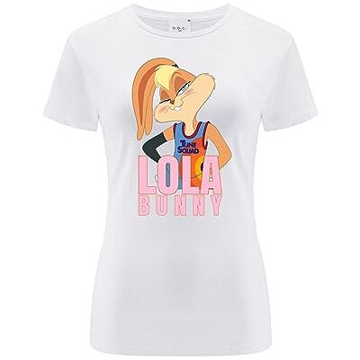 ERT GROUP Warner Bros. Space Jam 2, Space Jam 021, Kortärmad T-shirt dam, 100% bomull, Ensidigt levande tryck, Size M, White, Sömlös design, Smidigt och elastiskt tyg för vardaglig lätthet ERT GROUP Warner Bros. Space Jam 2, Space Jam 021, Kortärmad T-shirt dam, 100% bomull, Ensidigt levande tryck, Size M, White, Sömlös design, Smidigt och elastiskt tyg för vardaglig lätthet