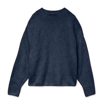 VERO MODA Vmboom Ls O-hals tröja Ga Noos, marinblå blazer, XS VERO MODA Vmboom Ls O-hals tröja Ga Noos, marinblå blazer, XS