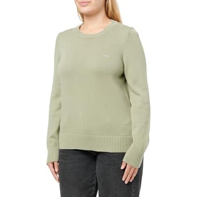 GANT Classic bomull C-hals, Faded Sage, M GANT Classic bomull C-hals, Faded Sage, M