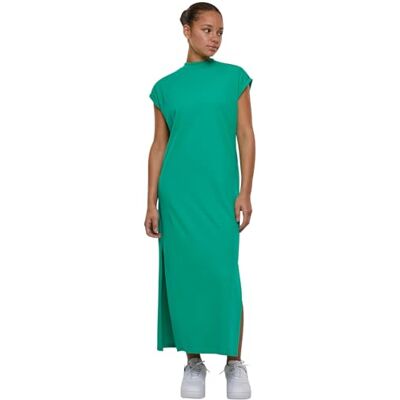 Urban Classics Ladies Long Extended Axelklänning, klänning för kvinnor, finns i många olika färger, storlekar XS – 5XL, Ferngreen, S Urban Classics Ladies Long Extended Axelklänning, klänning för kvinnor, finns i många olika färger, storlekar XS – 5XL, Ferngreen, S