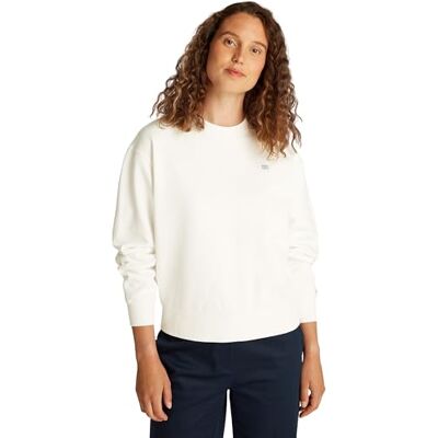 Tommy Hilfiger REG CONTRAST FLAGGA TRAST SHIRT WW0WW45980, vit, XL, Vit (Ecru), XL Tommy Hilfiger REG CONTRAST FLAGGA TRAST SHIRT WW0WW45980, vit, XL, Vit (Ecru), XL