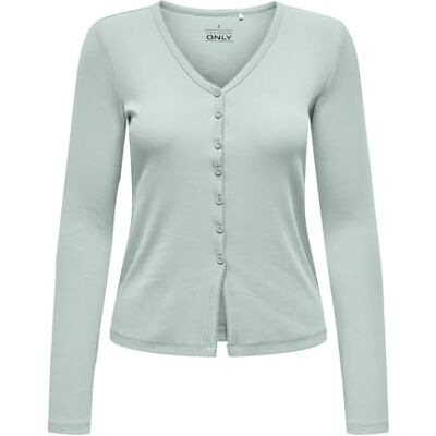 ONLY Onlbetty Life L/S Scallop Top Cc JRS, Jadeit, M ONLY Onlbetty Life L/S Scallop Top Cc JRS, Jadeit, M