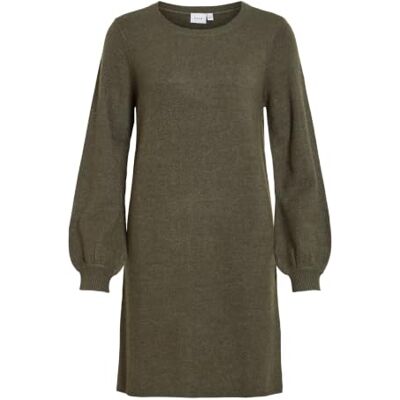 Vila Viril L/S Volume Sleeve stickad klänning Noos Vila Viril L/S Volume Sleeve stickad klänning Noos