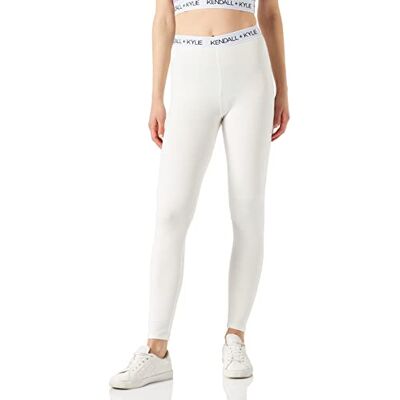 Kendall + Kylie KENDALL & KYLIE Leggings för kvinnor, Vit, M Kendall + Kylie KENDALL & KYLIE Leggings för kvinnor, Vit, M