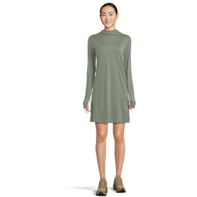 Fjällräven FJALLRAVEN 14300012-614 Abisko Sun-Hoodie Klänning W Lång Tröja Dam Patina Grön Storlek L Fjällräven FJALLRAVEN 14300012-614 Abisko Sun-Hoodie Klänning W Lång Tröja Dam Patina Grön Storlek L