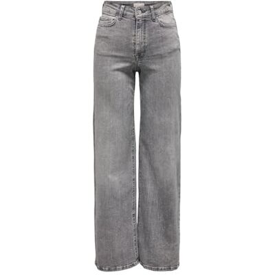 JDY felina-Fina Hw Widejns LGT Grednmnoos, Ljusgrå denim, (XS) W x 30L JDY felina-Fina Hw Widejns LGT Grednmnoos, Ljusgrå denim, (XS) W x 30L