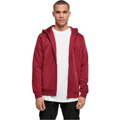 Build Your Brand Herr, Heavy Hoody huvtröja, vinröd S Build Your Brand Herr, Heavy Hoody huvtröja, vinröd S