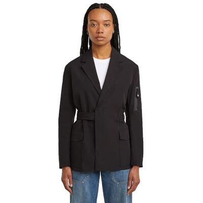 G-STAR 8721136008785 Belted Blazer wmn, Svart (Dk Black D26946-d909-6484), M G-STAR 8721136008785 Belted Blazer wmn, Svart (Dk Black D26946-d909-6484), M