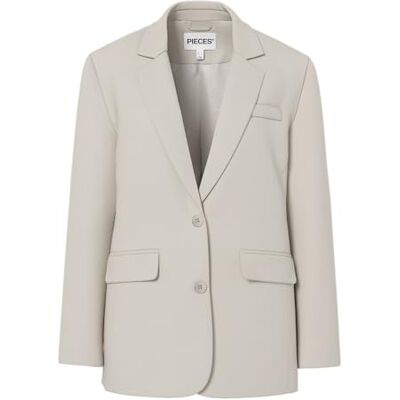 PIECES Pckamil Ls Loose Blazer Noos Bc, Silverfoder, L PIECES Pckamil Ls Loose Blazer Noos Bc, Silverfoder, L
