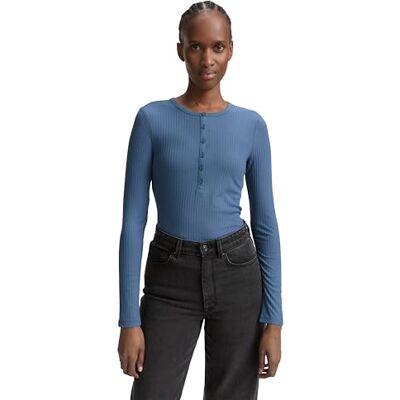 TOM TAILOR Denim dam långärmad T-shirt, 28969 – Dusty Denim Blue, M TOM TAILOR Denim dam långärmad T-shirt, 28969 – Dusty Denim Blue, M