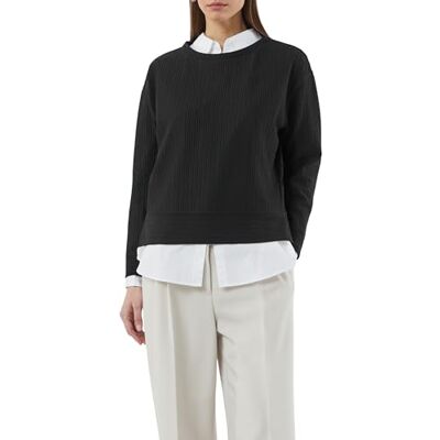 Comma sweatshirt med struktur, 9999, 40 Comma sweatshirt med struktur, 9999, 40