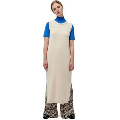 Minus Lupi stickad klänning för kvinnor, 736 Ljus varm sand, L Minus Lupi stickad klänning för kvinnor, 736 Ljus varm sand, L