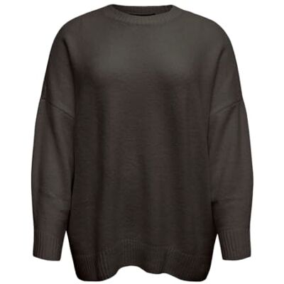 VERO MODA CURVE dam Vmcboom Ls O-hals tröja Ga Noos Cur, Choklad tårta, M VERO MODA CURVE dam Vmcboom Ls O-hals tröja Ga Noos Cur, Choklad tårta, M