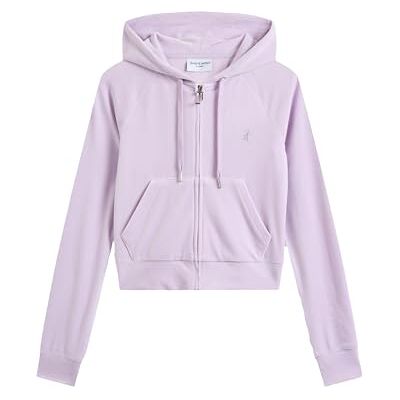Juicy Couture Madison hoodie, Pastell-lila, XS Juicy Couture Madison hoodie, Pastell-lila, XS