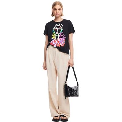 Desigual TS_MISURI, 2000 Svart, S, svart, S Desigual TS_MISURI, 2000 Svart, S, svart, S