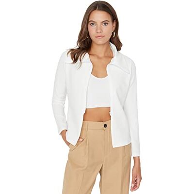 Trendyol Jacka Ecru Regular, Ecru, M Trendyol Jacka Ecru Regular, Ecru, M